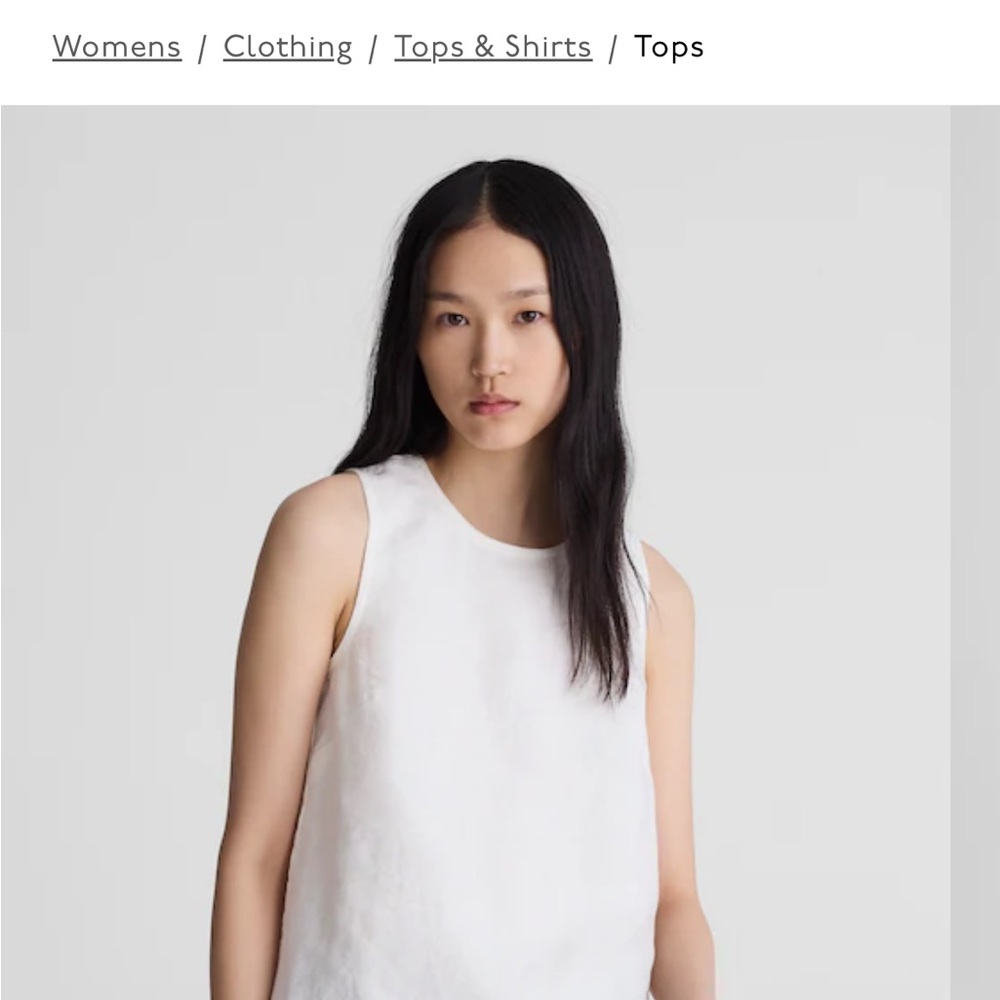 Madewell 100% Linen Shell Top
